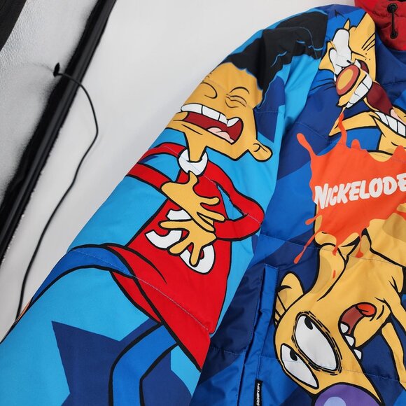 Members Only Nickelodeon Jacket CatDog Rugrats Hey Arnold Spongebob Large NEW - Picture 8 of 13